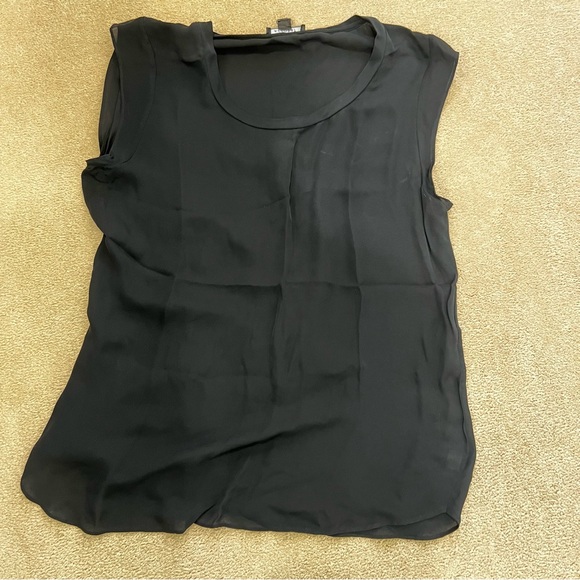 Acrobat black sleeveless blouse, size L - Picture 8 of 9